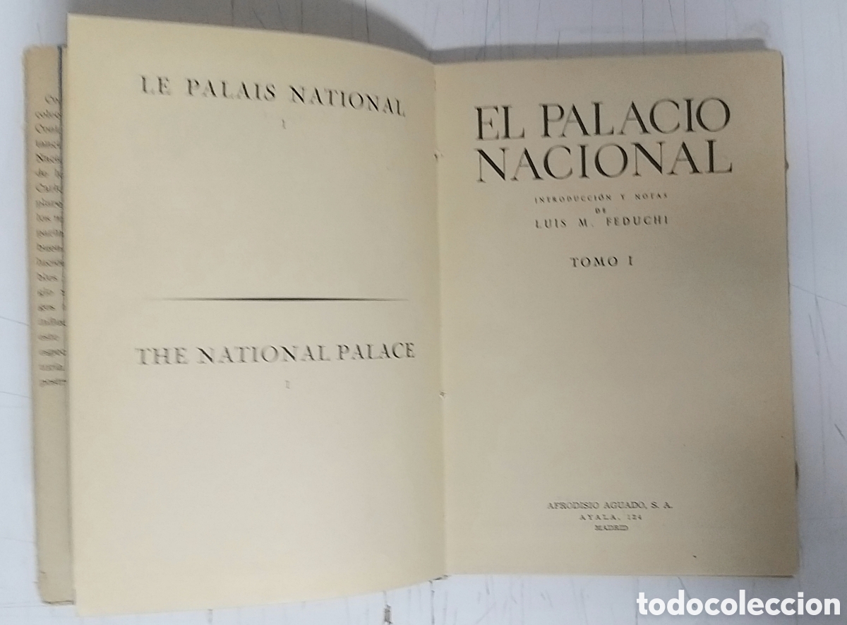 Libros de segunda mano: EL PALACIO NACIONAL FEDUCHI 1949 DOS TOMOS. - Foto 4