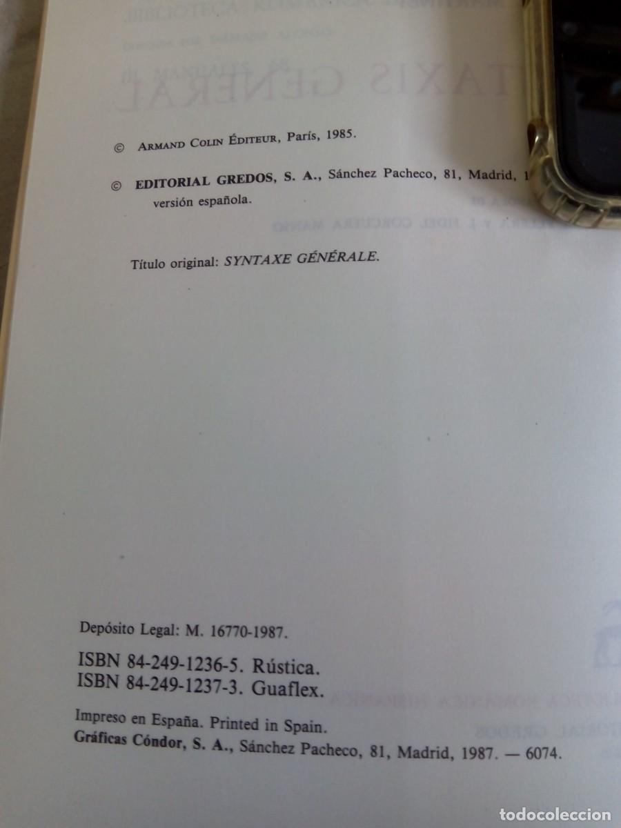 Libros de segunda mano: SINTAXIS GENERAL / ANDR&Eacute; MARTINET - Foto 5