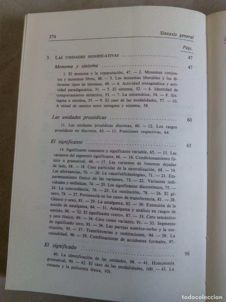 Libros de segunda mano: SINTAXIS GENERAL / ANDR&Eacute; MARTINET - Foto 8