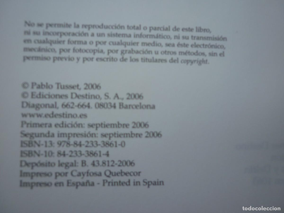 Libros de segunda mano: EN EL NOMBRE DEL CERDO DE PABLO TUSSET- 2006 - Foto 5