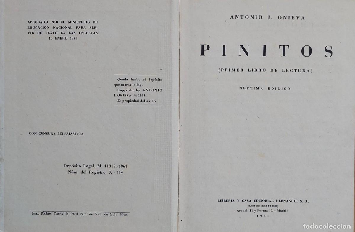 Libros de segunda mano: MI PRIMER LIBRO DE LECTURA (PINITOS ) de 1961 - Foto 2