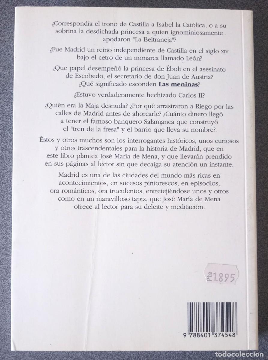 Libros de segunda mano: Episodios Hist&oacute;ricos En Madrid Jos&eacute; Mar&iacute;a De Mena - Foto 6
