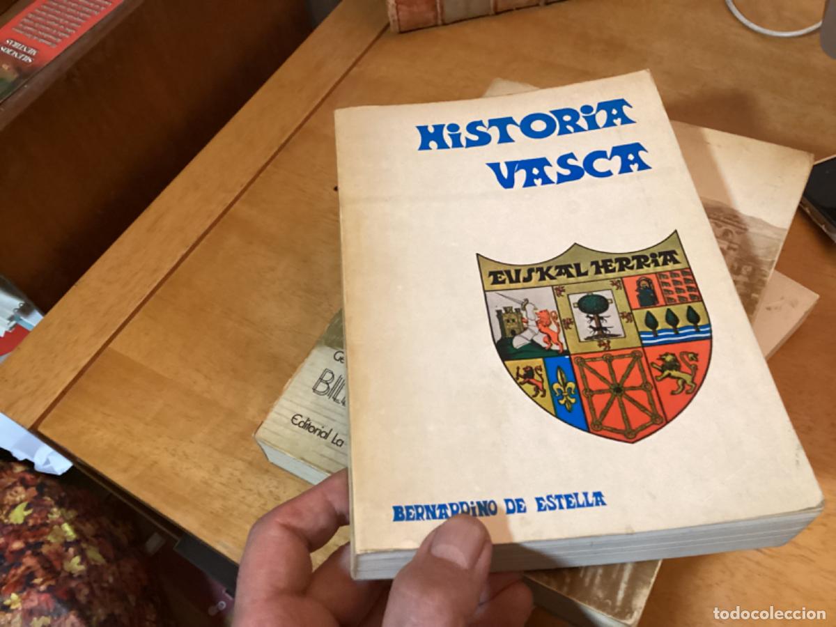 Libros de segunda mano: HISTORIA VASCA BERNARDINO DE ESTELLA 370 pgs - Foto 1