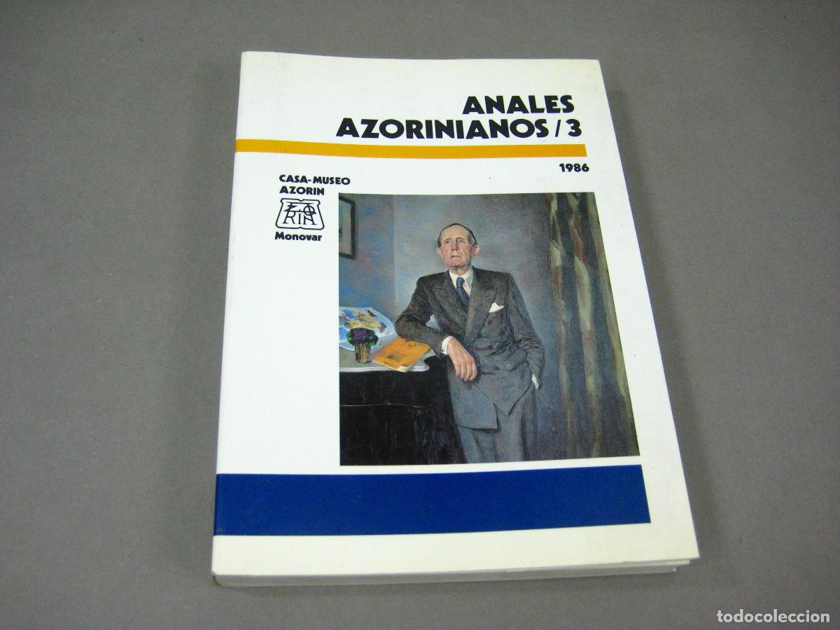 Libros de segunda mano: ANALES AZORINIANOS VOLUMEN N&ordm; 3 DE 1986. AZOR&Iacute;N - Foto 1