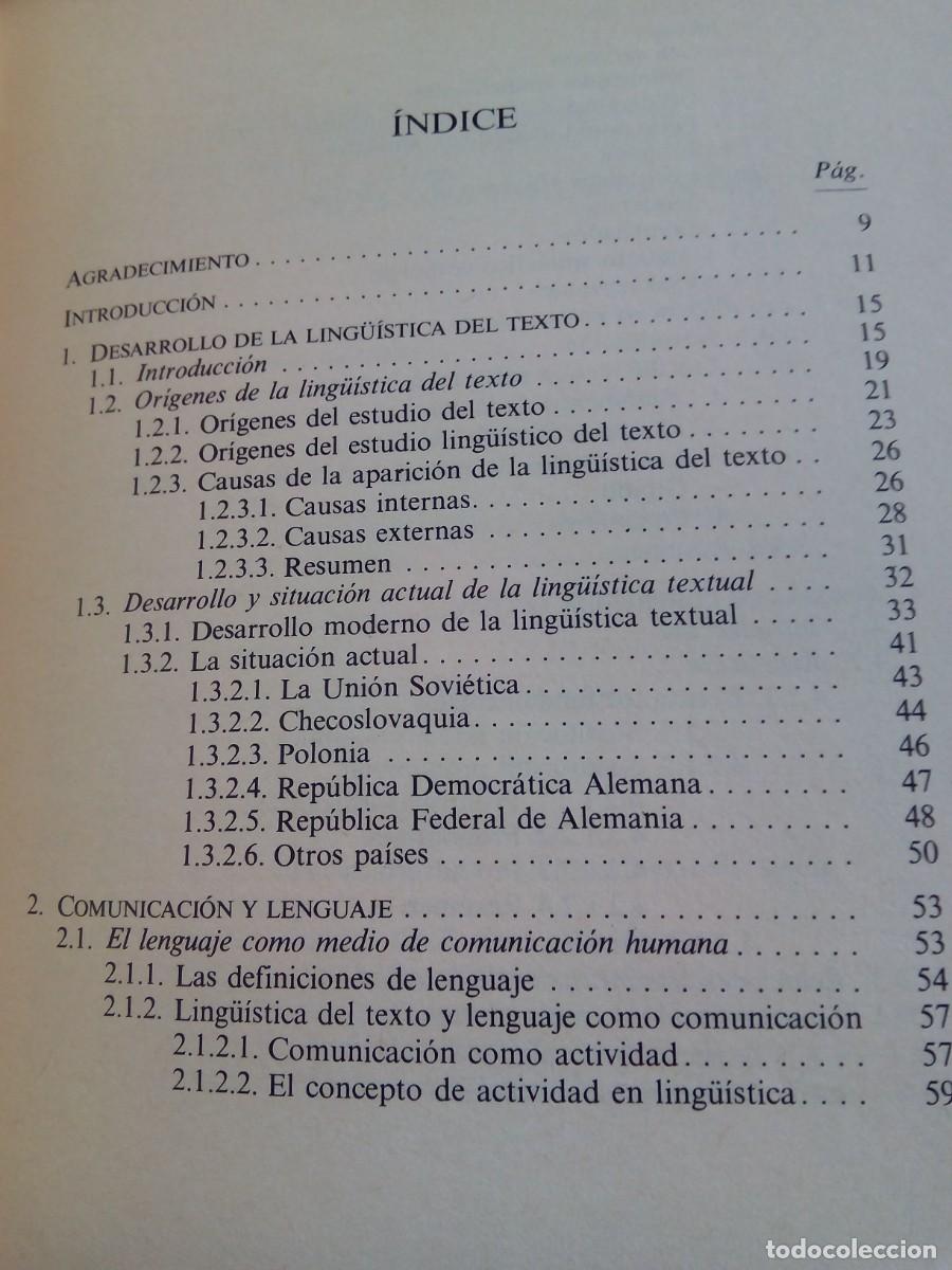 Libros de segunda mano: INTRODUCCI&Oacute;N A LA LING&Uuml;&Iacute;STICA DEL TEXTO / ENRIQUE BERN&Aacute;RDEZ - Foto 6