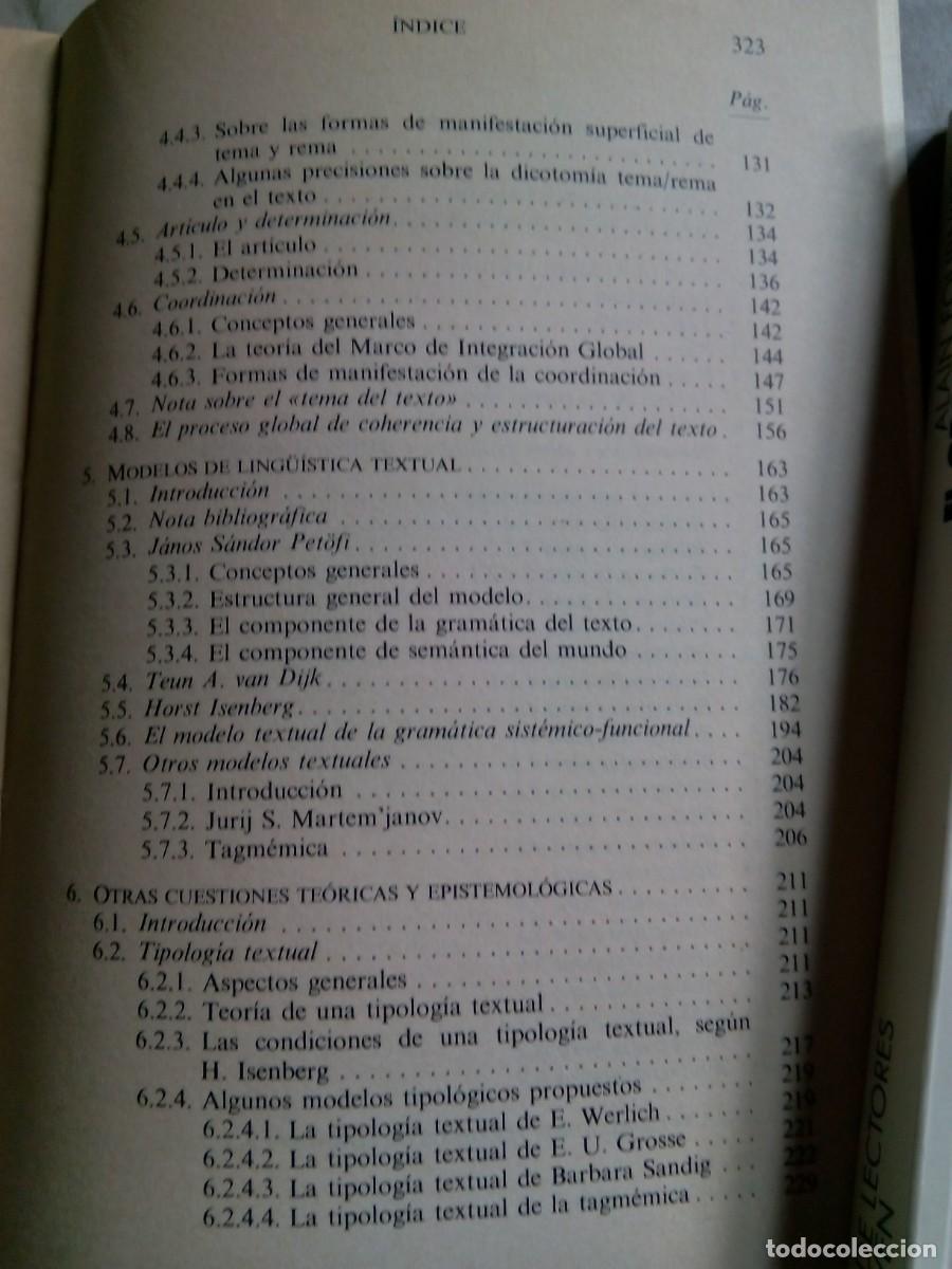 Libros de segunda mano: INTRODUCCI&Oacute;N A LA LING&Uuml;&Iacute;STICA DEL TEXTO / ENRIQUE BERN&Aacute;RDEZ - Foto 8