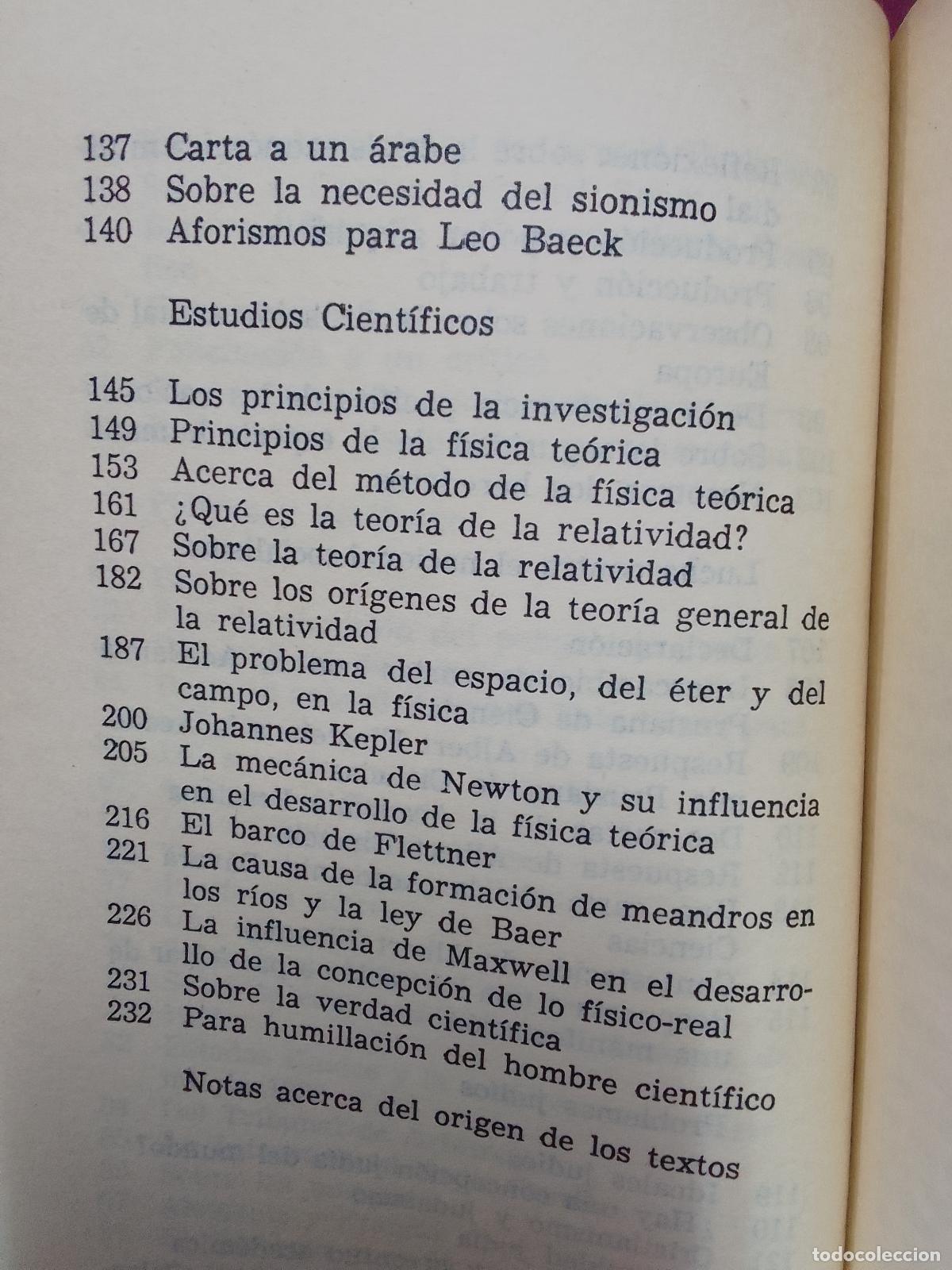Libros de segunda mano: Albert Einstein: Mi visi&oacute;n del mundo (Tusquets Editores. 1981) - Foto 5