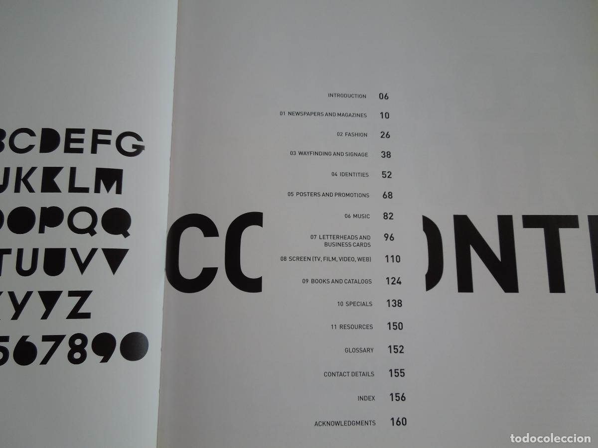 Libros de segunda mano: TYPE SPECIFIC - CHARLOTTE RIVERS - DESIGNING CUSTOM FONS FOR FUNCTION AND IDENTITY -PASTAS DURAS SOB - Foto 5