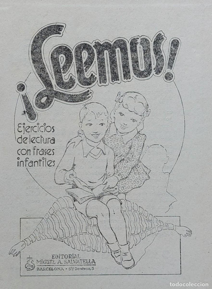 Libros de segunda mano: ( LEEMOS )EJERCICIOS DE LECTURA JUVENIL M.A. SALVATELLA decatalogado. - Foto 2