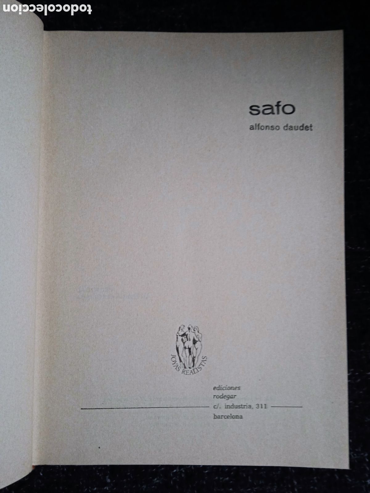 Libros de segunda mano: SAFO / ALFONSO DAUDET - Foto 1