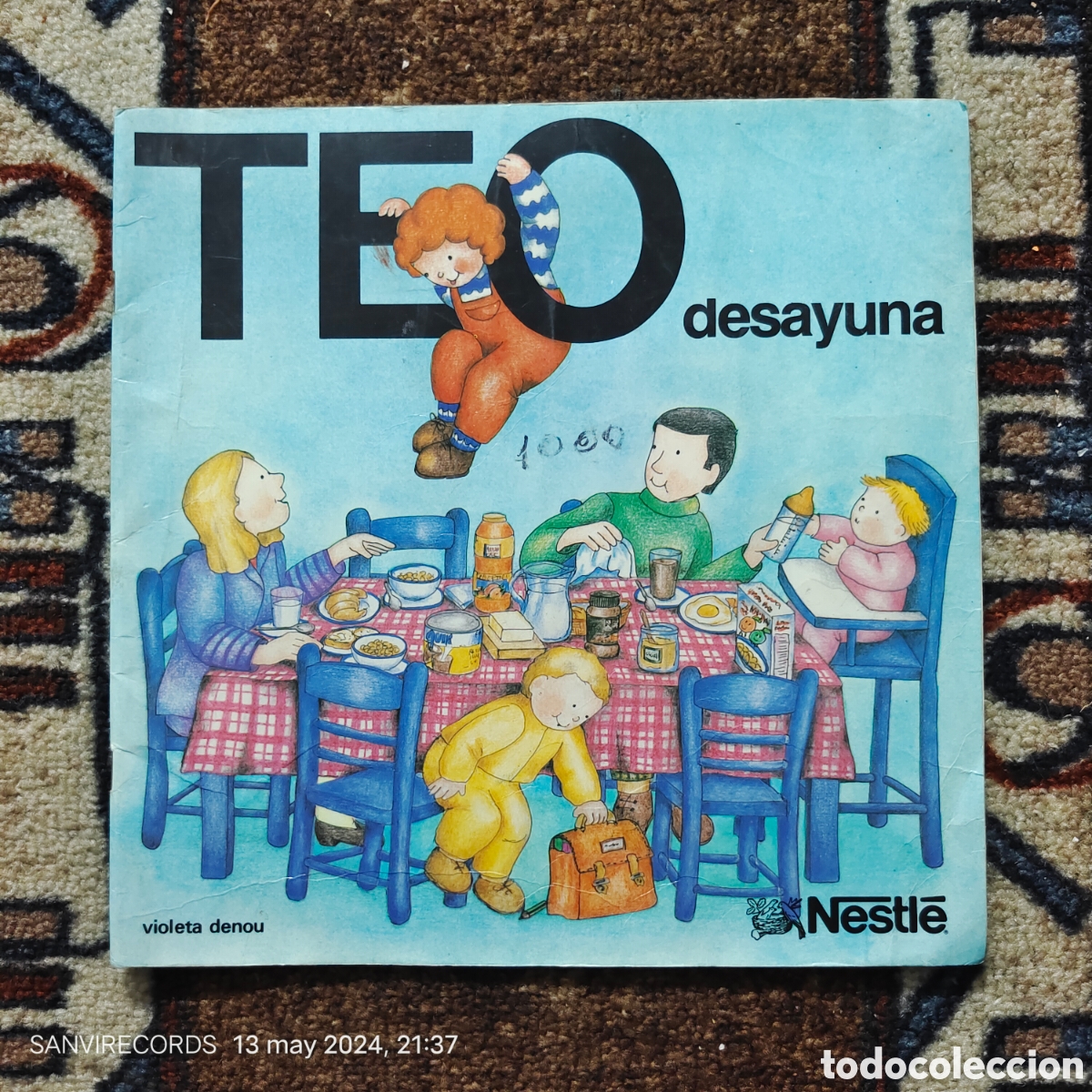Libros de segunda mano: TEO DESAYUNO (VIOLETA DENOU) (NESTL&Eacute;) - Foto 1