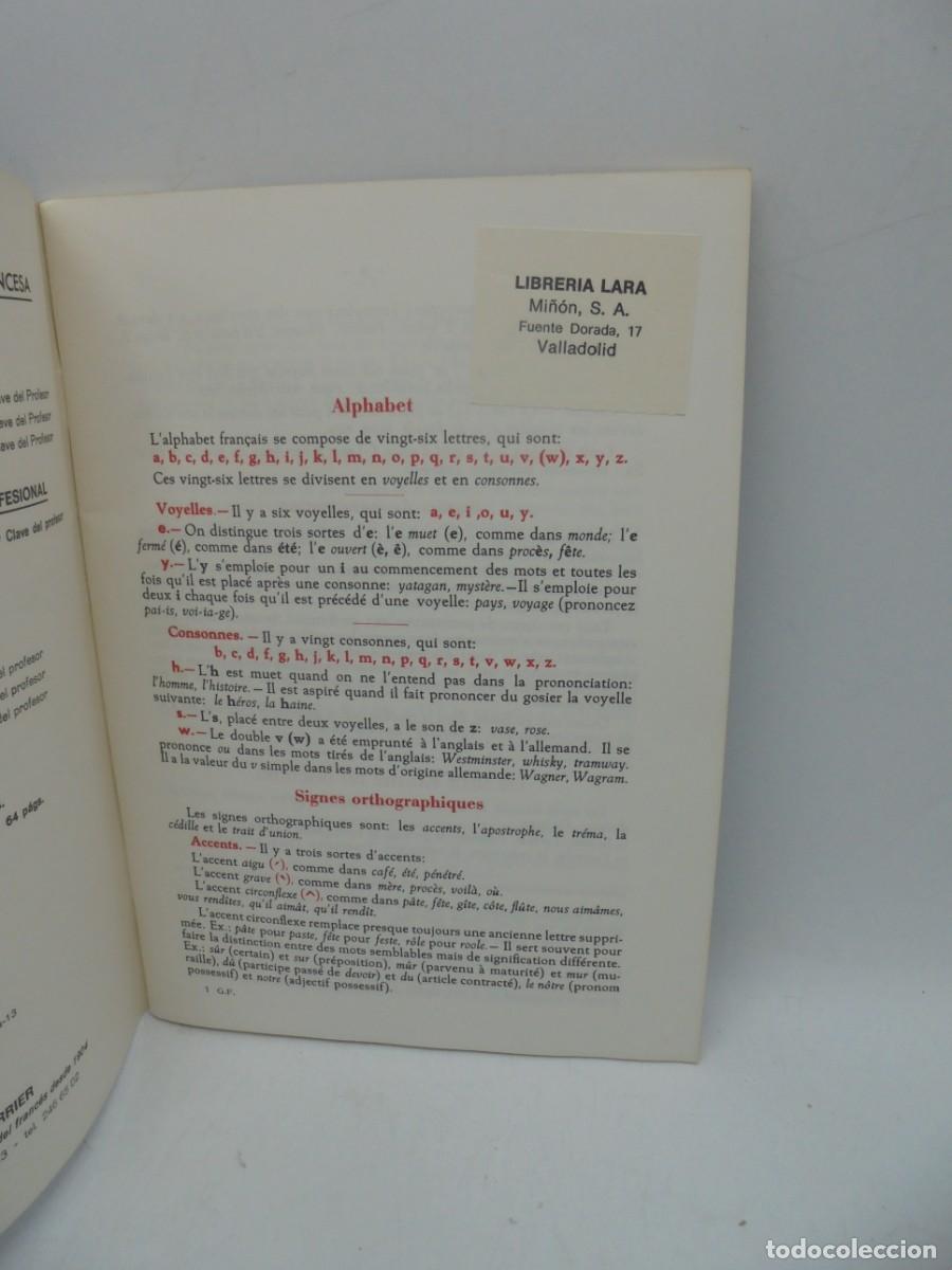 Libros de segunda mano: A. PERRIER. SINTESIS DE GRAMATICA FRANCESA. 1983. PAGS : 64. - Foto 2