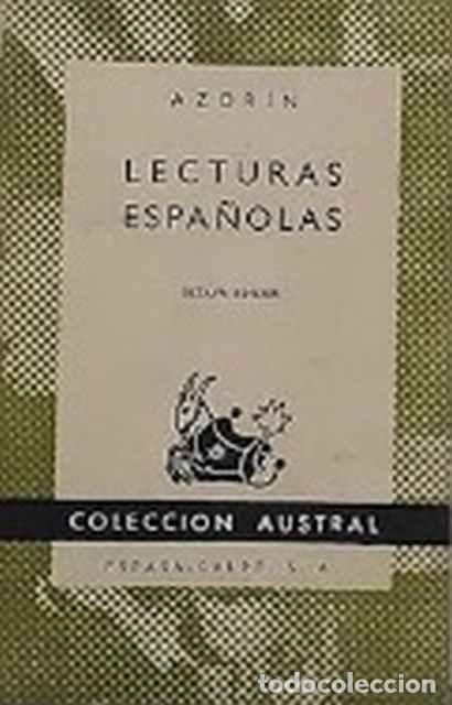 Libros de segunda mano: Lecturas espa&ntilde;olas - Azorin - Foto 1