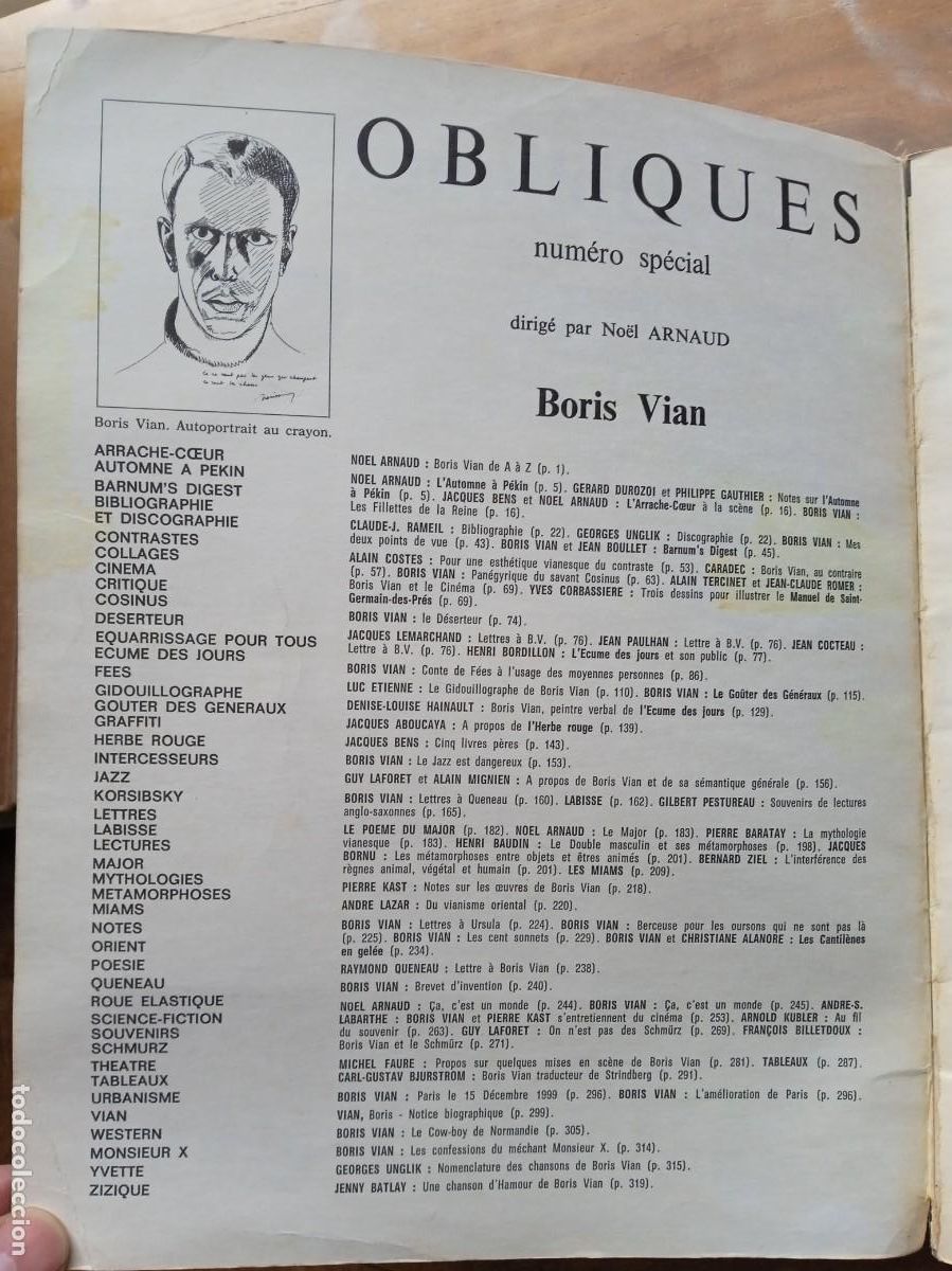 Libros de segunda mano: Boris Vian Obliques - Foto 3
