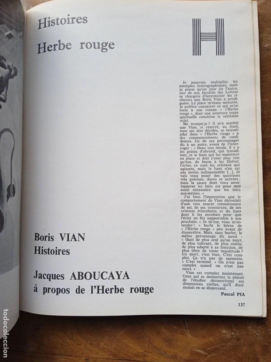 Libros de segunda mano: Boris Vian Obliques - Foto 11