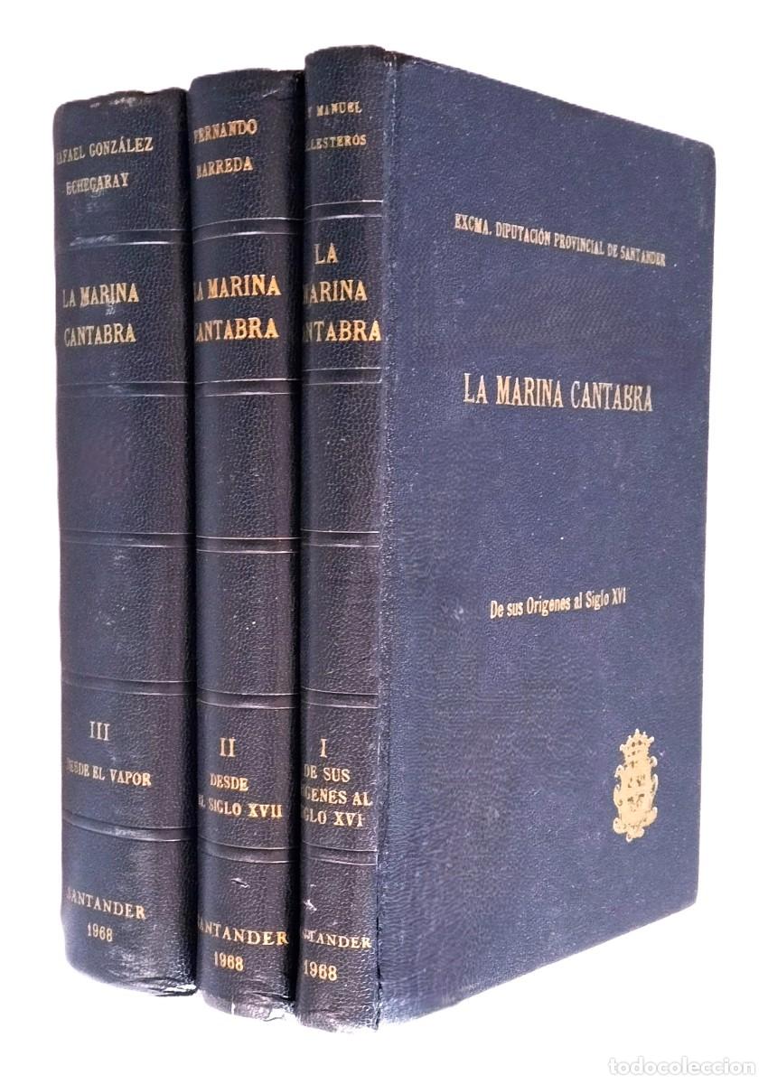 Libros de segunda mano: LA MARINA C&Aacute;NTABRA. 3 TOMOS - Foto 1