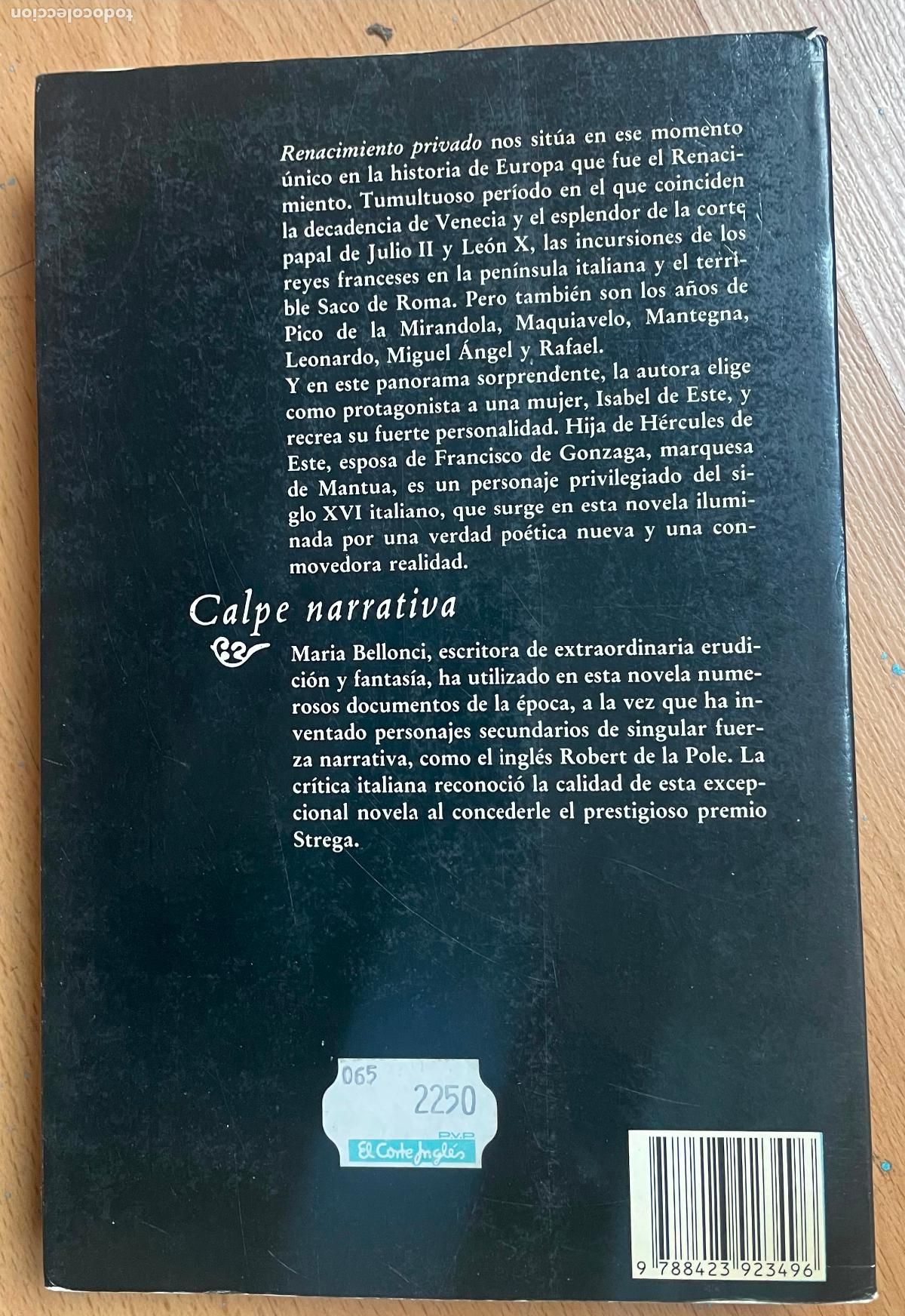 Libros de segunda mano: RENACIMIENTO PRIVADO Maria Bellonci - Foto 2