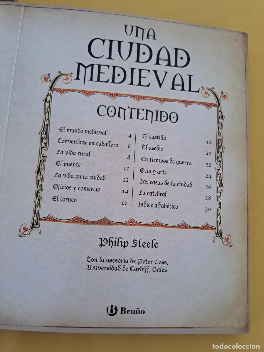 Libros de segunda mano: PHILIP STEELE - UNA CIUDAD MEDIEVAL - EDICIONES BRU&Ntilde;O 2009 - Foto 3