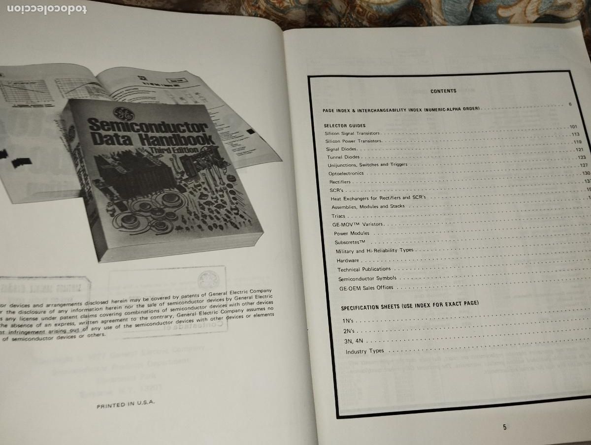 Libros de segunda mano: CATALOGO ANTIGUO SEMICONDUCTOR DATA HANDBOOK GENERAL ELECTRIC // ELECTR&Oacute;NICA - Foto 3