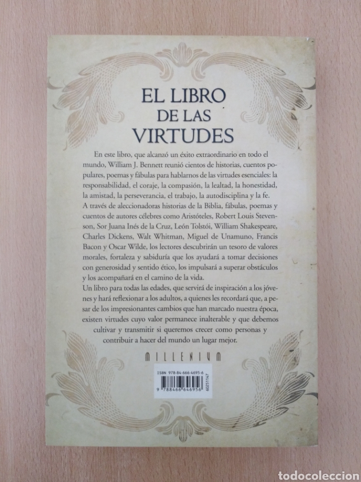 Libros de segunda mano: EL LIBRO DE LAS VIRTUDES. William J. Bennett. - Foto 2