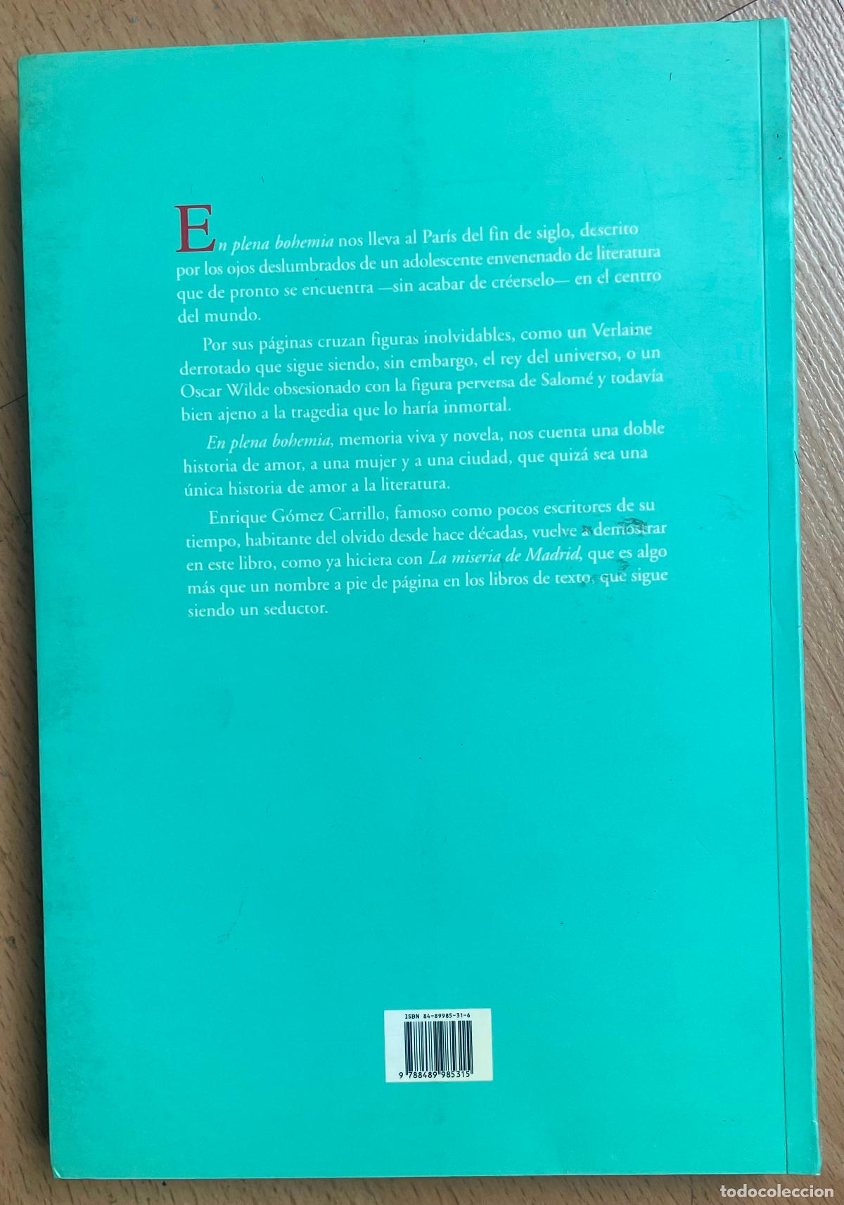 Libros de segunda mano: EN PLENA BOHEMIA E. Gomez Carrillo - Foto 2