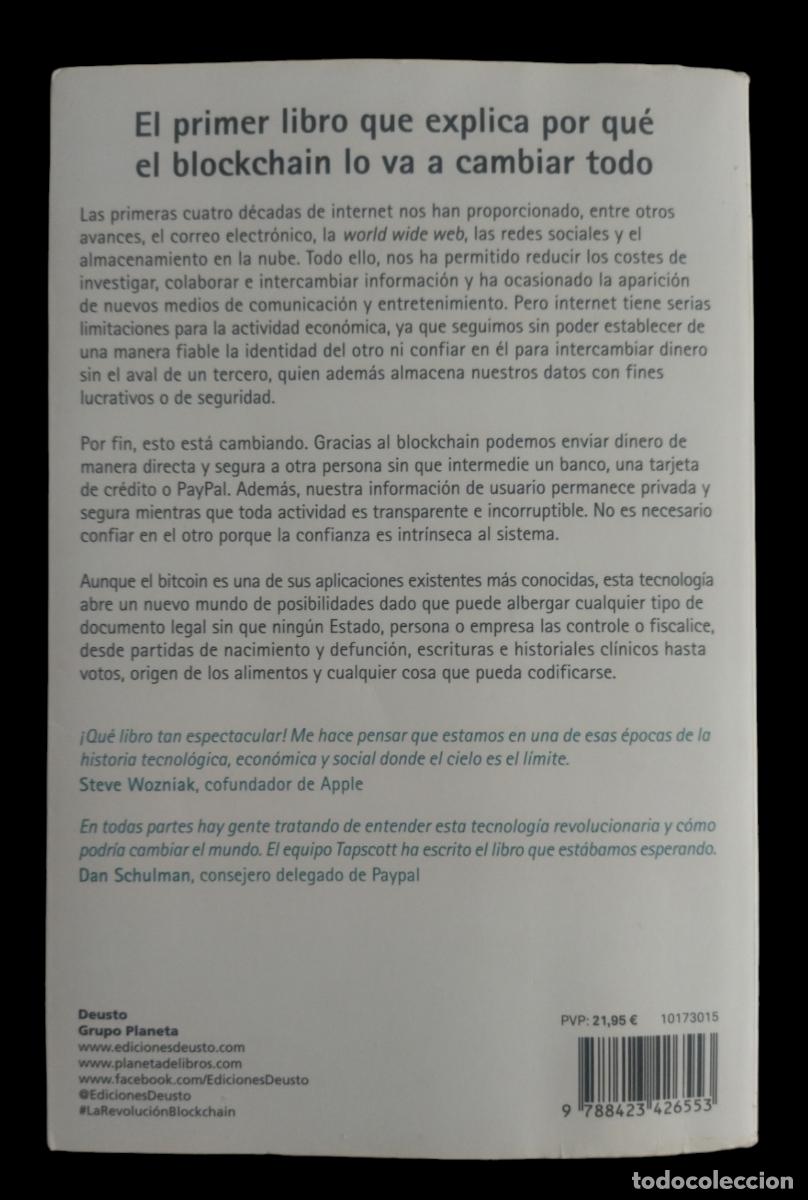 Libros de segunda mano: LA REVOLUCI&Oacute;N BLOCKCHAIN / DON TAPSCOTT - ALEX TAPSCOTT. - Foto 4
