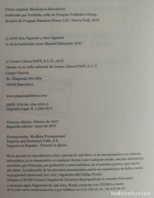 Libros de segunda mano: LA REVOLUCI&Oacute;N BLOCKCHAIN / DON TAPSCOTT - ALEX TAPSCOTT. - Foto 7