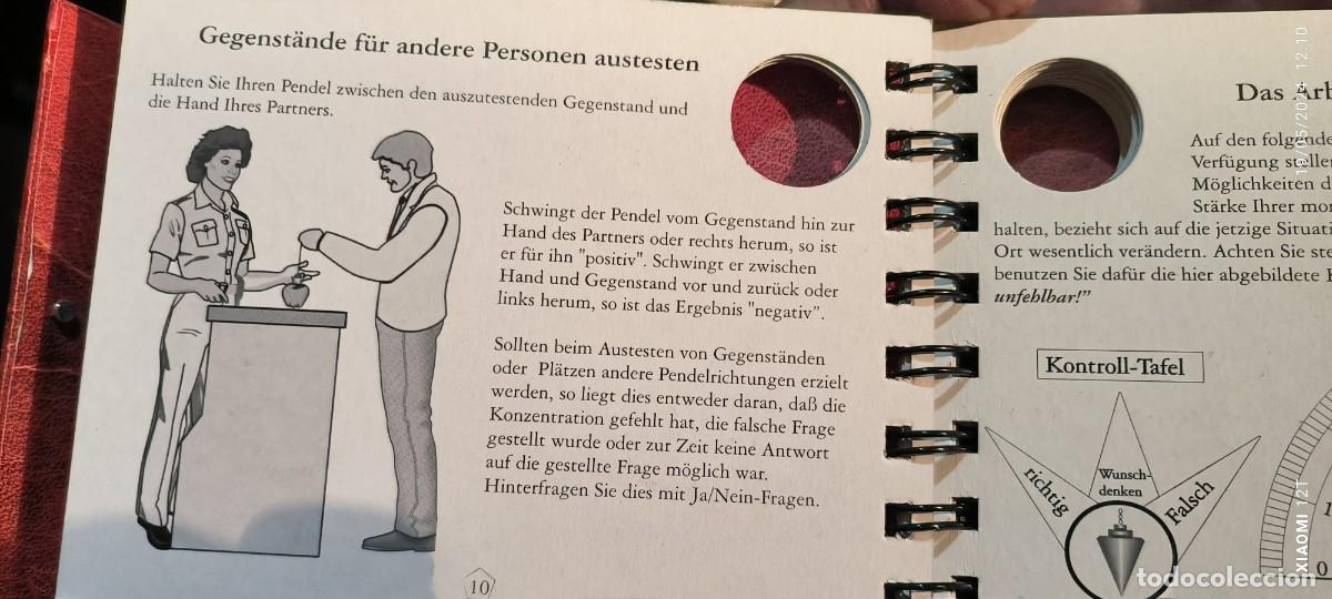 Libros de segunda mano: EL PENDULO DEL SET - PENDEL SET LIBRO EN ALEMAN CON PENDULO DE BRONCE - Foto 8