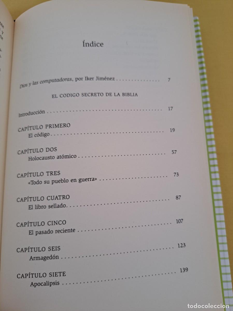 Libros de segunda mano: MICHAEL DROSNIN - EL CODIGO SECRETO DE LA BIBLIA - CIRCULO DE LECTORES - Foto 3