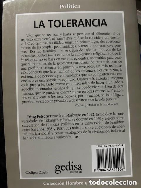 Libros de segunda mano: La tolerancia -Iring Fetscher- - Foto 2