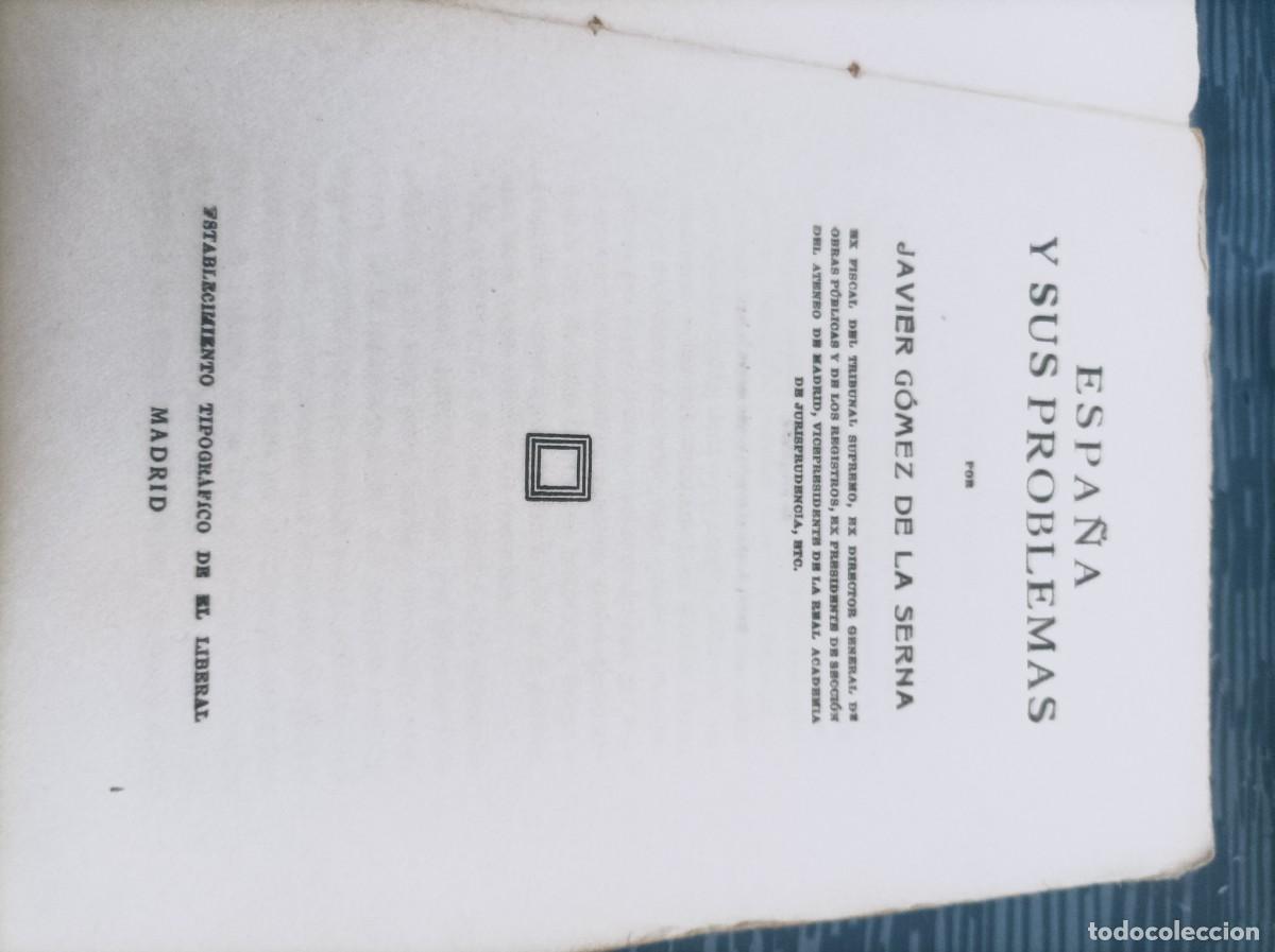Libros de segunda mano: ESPA&Ntilde;A Y SUS PROBLEMAS JAVIER GOMEZ DE LA SERNA,313 P&Aacute;G. - Foto 2
