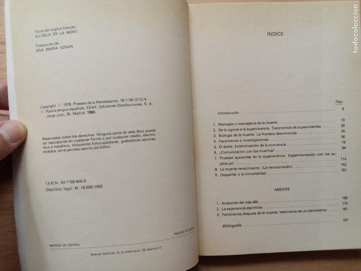 Libros de segunda mano: M&aacute;s all&aacute; de la muerte. Alain Sotto - Foto 3