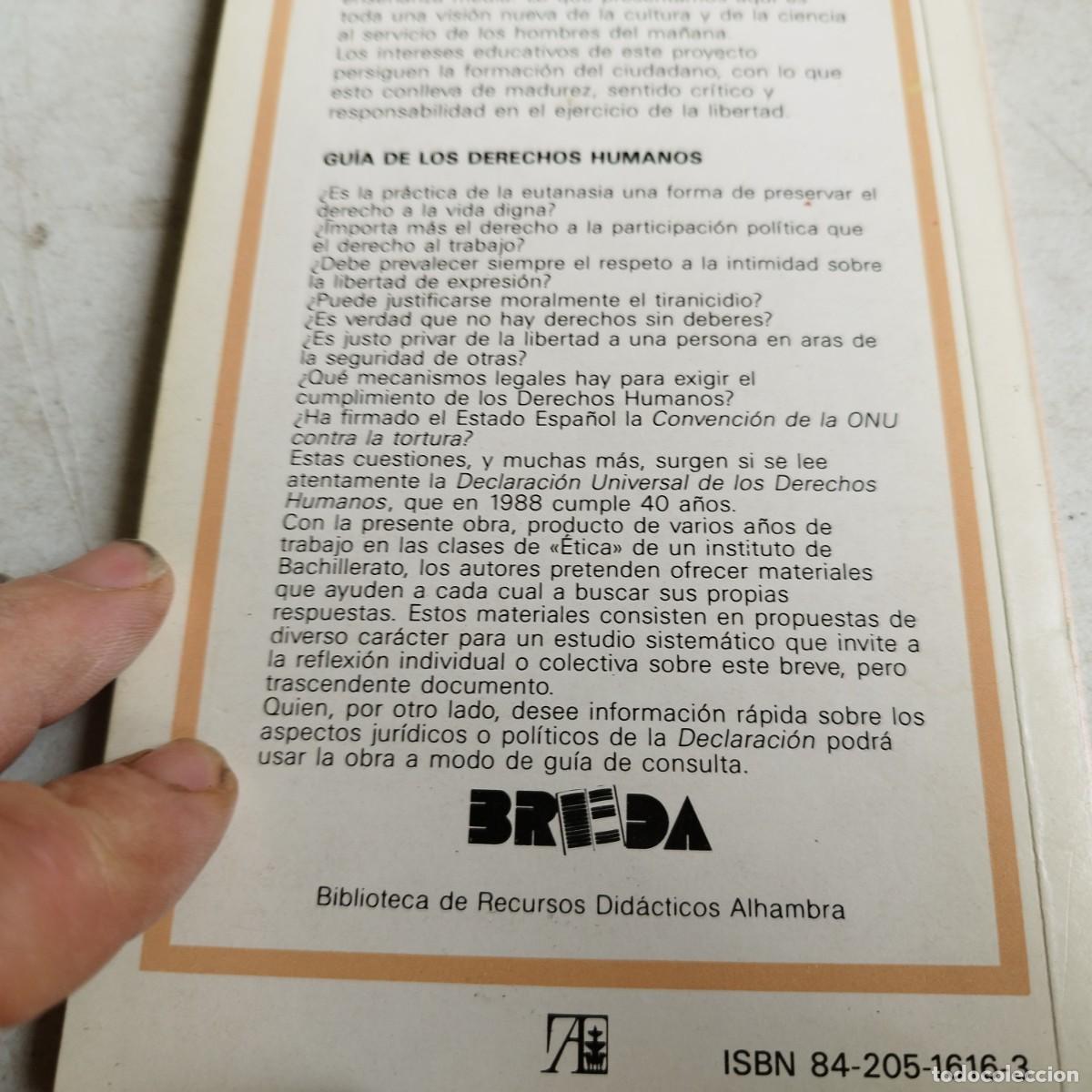 Libros de segunda mano: GUIA DE LOS DERECHOS HUMANOS / / GRAVOL 17 / BREDA - Foto 4