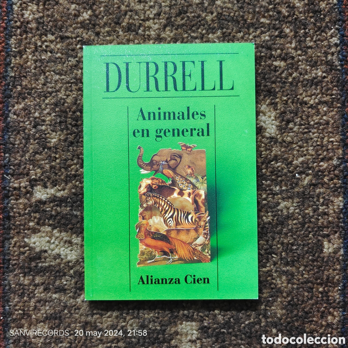 Libros de segunda mano: ANIMALES EN GENERAL (DURRELL) (ALIANZA CIEN) - Foto 1