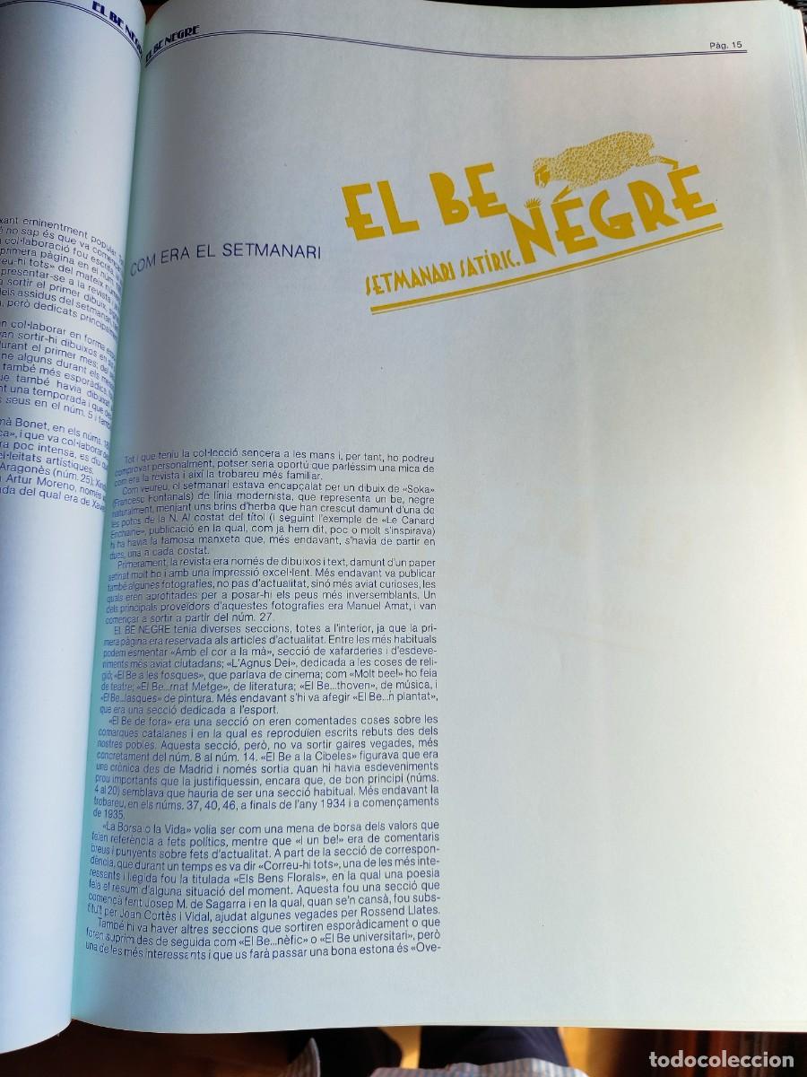 Libros de segunda mano: EL B&Eacute; NEGRE - SETMANARI SAT&Iacute;RIC - Foto 5