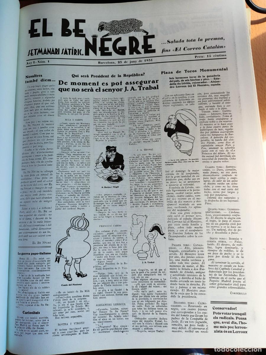 Libros de segunda mano: EL B&Eacute; NEGRE - SETMANARI SAT&Iacute;RIC - Foto 7