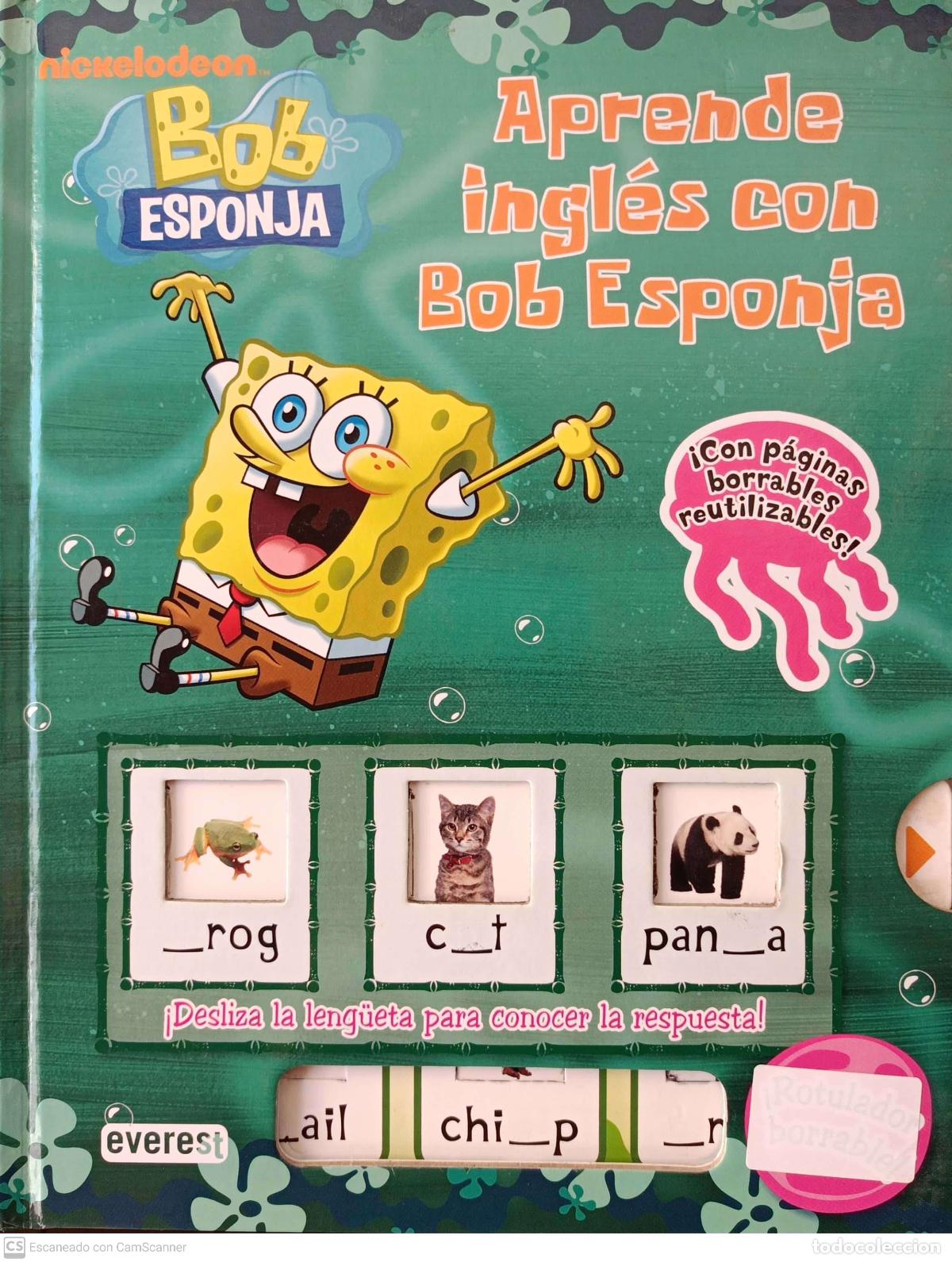 Libros de segunda mano: Aprende ingl&eacute;s con Bob Esponja - Nickelodeon - Foto 1