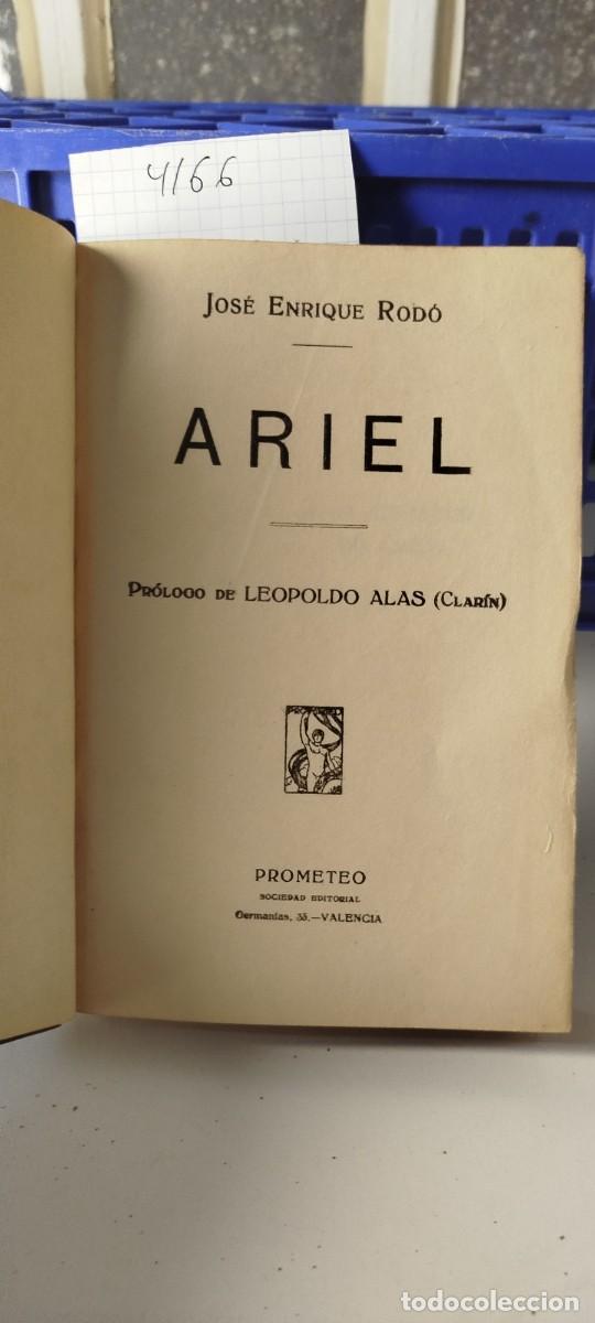 Libros de segunda mano: ARIEL. JOS&Eacute; ENRIQUE ROD&Oacute; - Foto 2