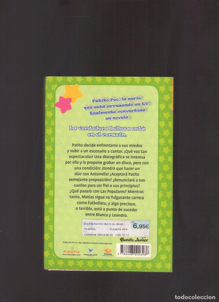 Libros de segunda mano: Ac. Patito Feo 3. El gran sue&ntilde;o (Televisa) - Foto 2