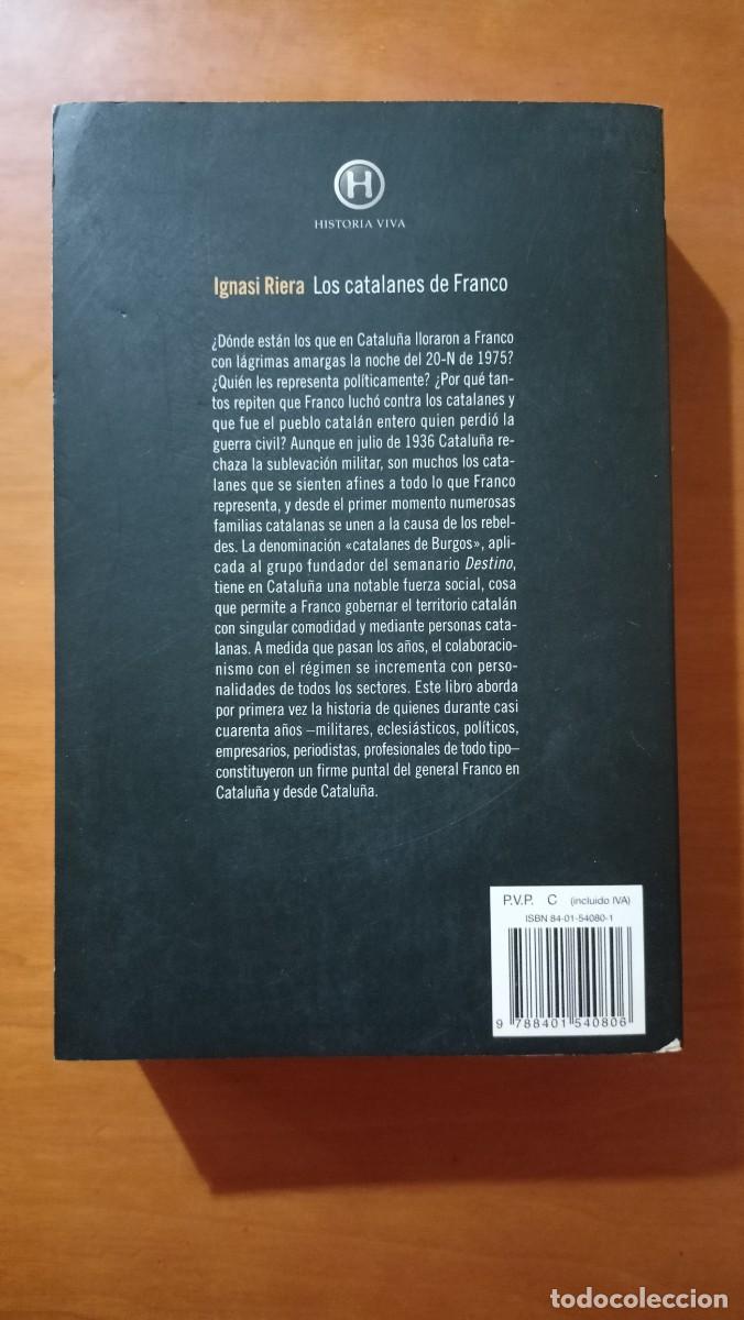 Libros de segunda mano: Los catalanes de Franco - Ignasi Riera - Foto 2