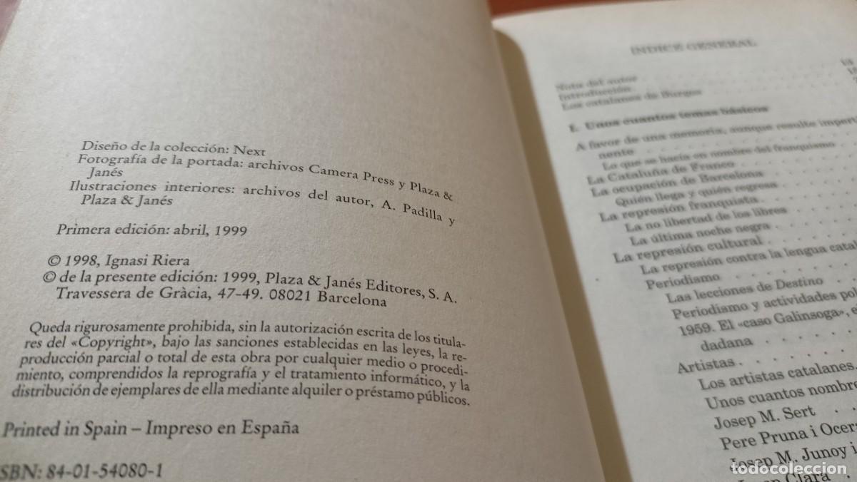 Libros de segunda mano: Los catalanes de Franco - Ignasi Riera - Foto 9