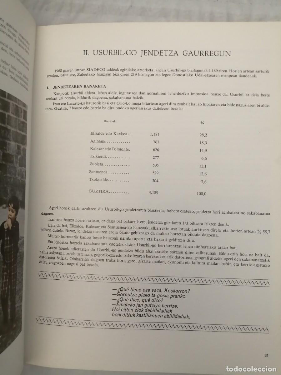 Libros de segunda mano: USURBIL 1371-1971 (Edici&oacute;n biling&uuml;e castellano-euskera) - Foto 6