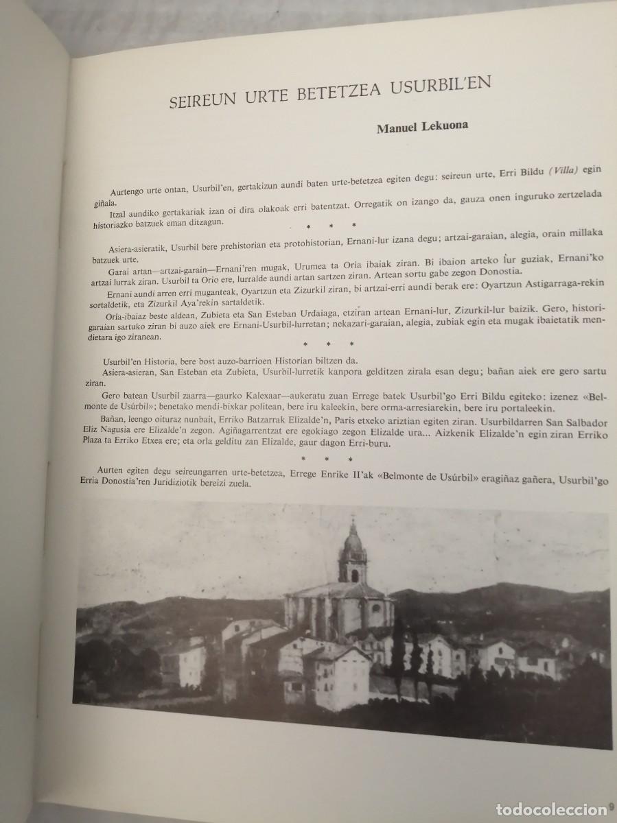 Libros de segunda mano: USURBIL 1371-1971 (Edici&oacute;n biling&uuml;e castellano-euskera) - Foto 9