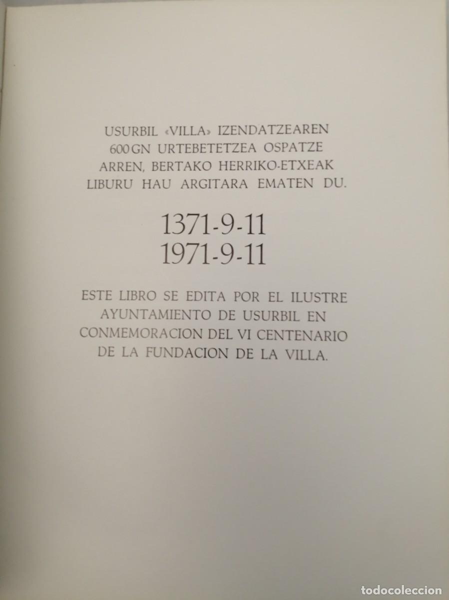 Libros de segunda mano: USURBIL 1371-1971 (Edici&oacute;n biling&uuml;e castellano-euskera) - Foto 11