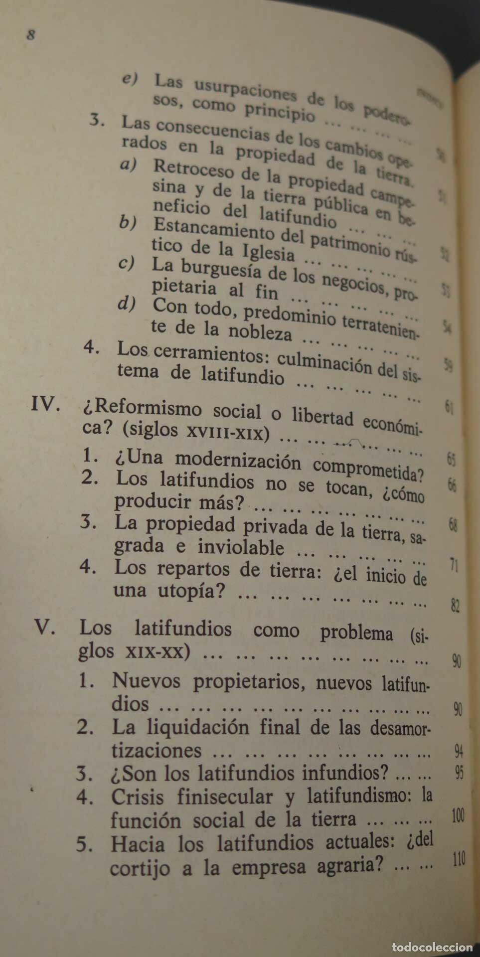 Libros de segunda mano: ECONOMIA E HISTORIA DE LOS LATIFUNDIOS, Bernal - Foto 3