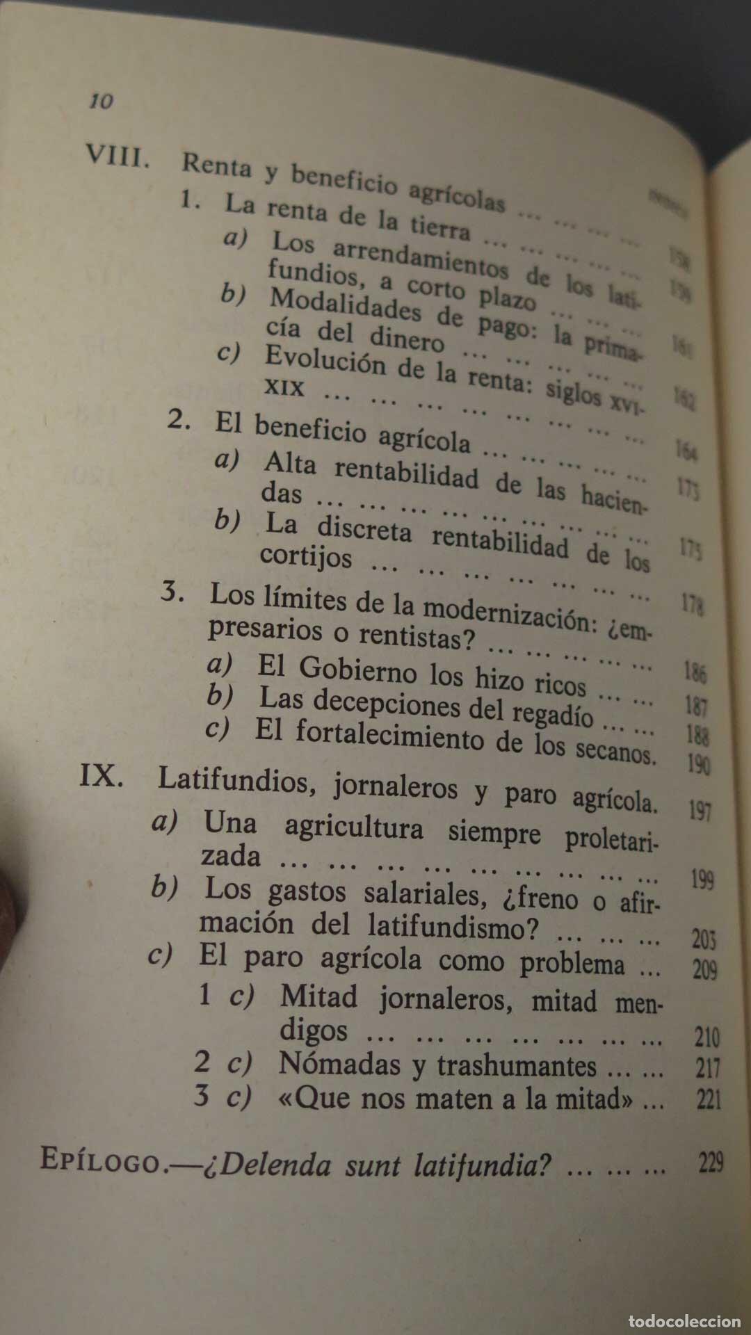 Libros de segunda mano: ECONOMIA E HISTORIA DE LOS LATIFUNDIOS, Bernal - Foto 5