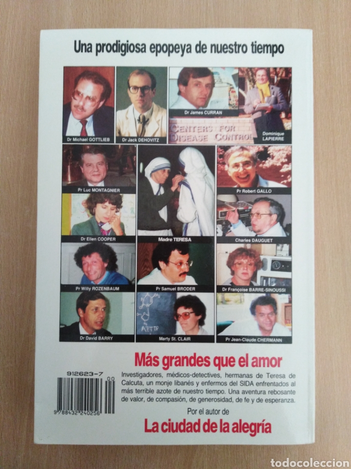 Libros de segunda mano: M&Aacute;S GRANDES QUE EL AMOR. Dominique Lapierre - Foto 2