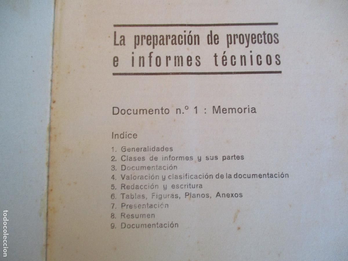 Libros de segunda mano: M. BALZOLA La preparaci&oacute;n de proyectos e informas t&eacute;cnicos W27239 - Foto 2