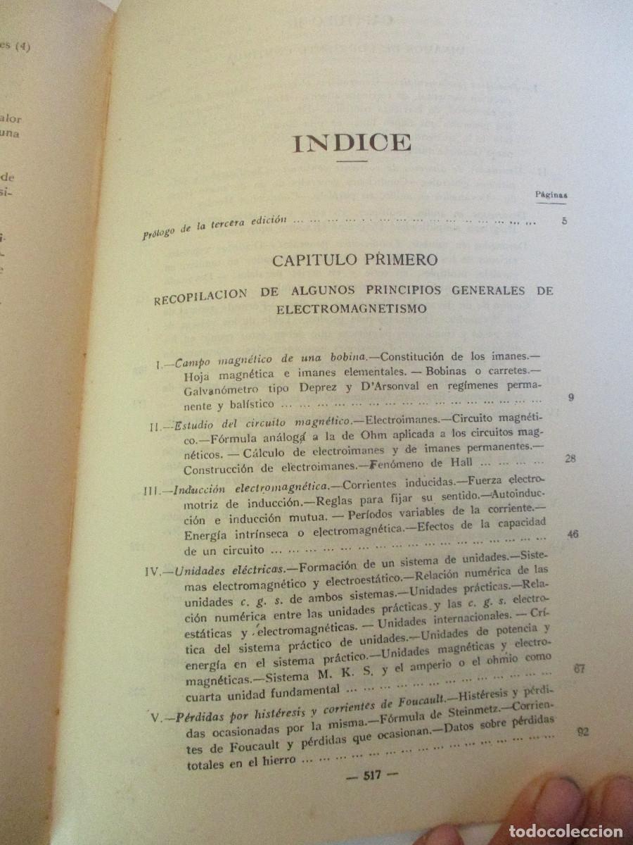Libros de segunda mano: JOS&Eacute; MORILLO Y FARF&Aacute;N Curso de electrotecnia W27240 - Foto 2