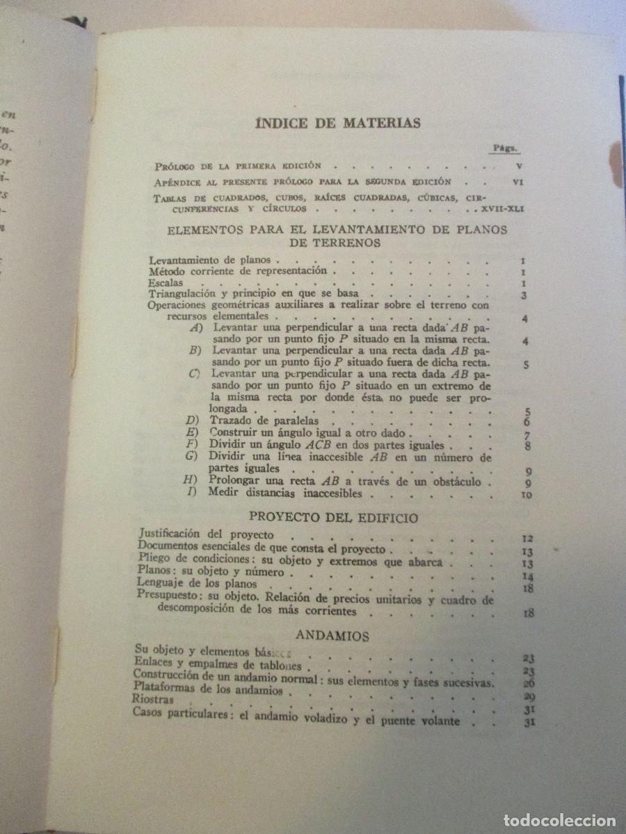 Libros de segunda mano: PEDRO BENAVENT DE BARBER&Aacute; Como debo construir Manual pr&aacute;ctico de construcci&oacute;n de edificios W27243 - Foto 3